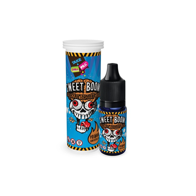 Concentré Sweet Boom - Coconut Biscuit 10ml Chill Pill Concentré Sweet Boom - Coconut Biscuit 10ml Chill Pill