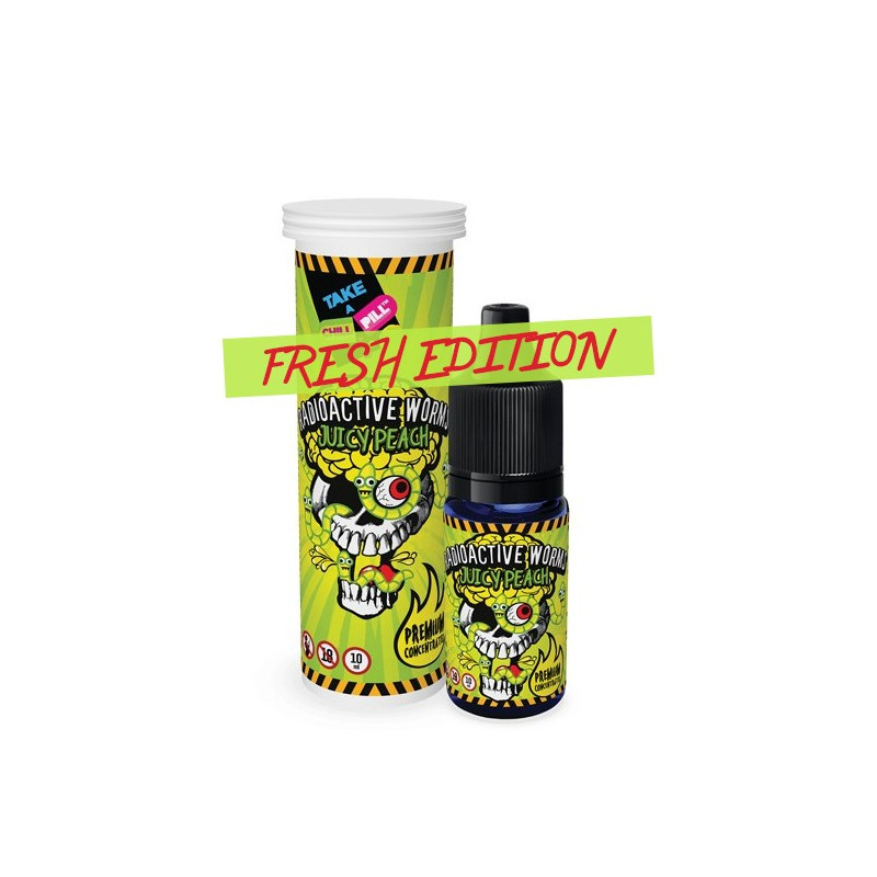 Concentré Radioactive Worms - Juicy Peach Fresh Edition 10ml Chill Pill Concentré Radioactive Worms - Juicy Peach Fresh Edition 10ml Chill Pill