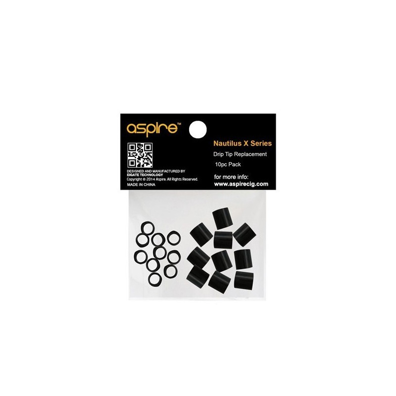 Pack de 10 Drip Tip pour Nautilus X Aspire Pack de 10 Drip Tip pour Nautilus X Aspire