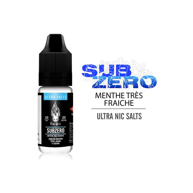 Sub Zéro 10ml Ultra Salts by Halo (sel de nicotine)