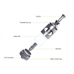 Drip Tip Nautilus 2S Stainless Steel MTL Aspire