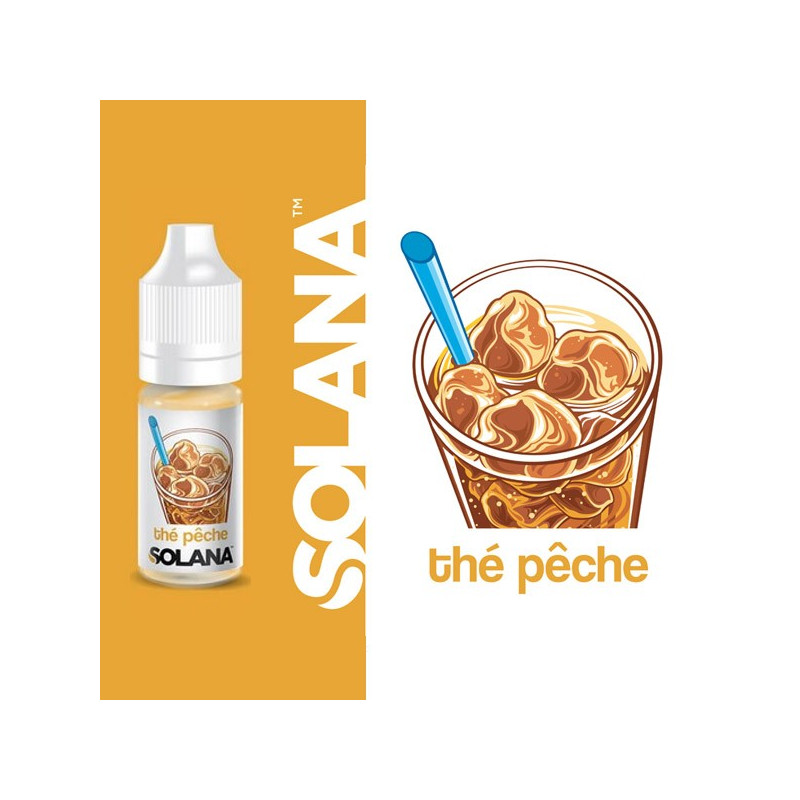 Thé Pêche 10ml Solana (10 pièces)