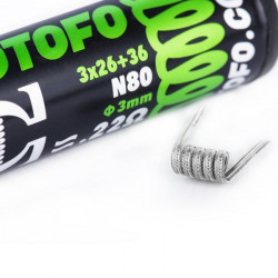 Résistances prémontées Ni80 Alien 3*26+36G Wotofo Résistances prémontées Ni80 Alien 3*26+36G Wotofo