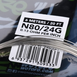 Bobine Ni80 Competition Wire Wotofo (20feet/spool) Bobine Ni80 Competition Wire Wotofo (20feet/spool)