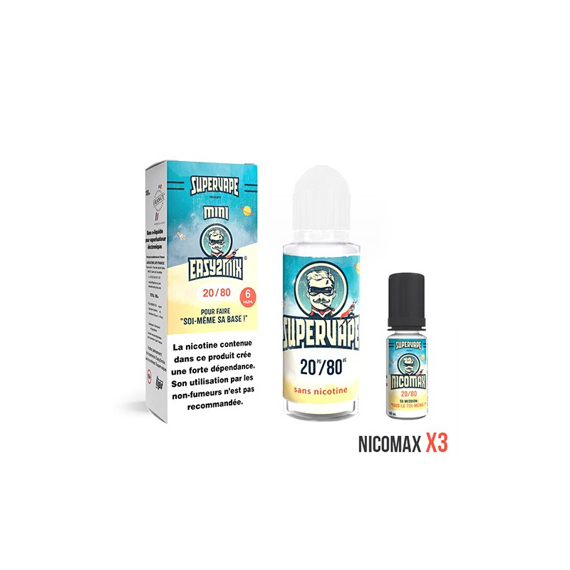 Kit Mini Easy2Mix 100ml 6mg Supervape