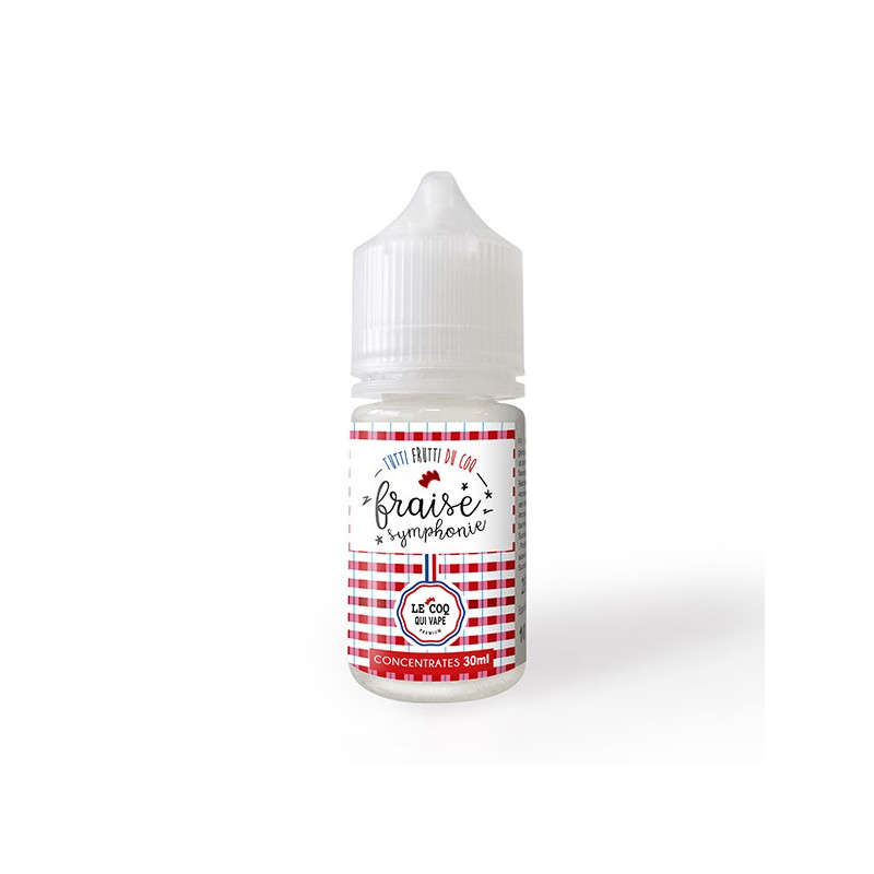 Concentré Fraise Symphonie 30ml Tutti Frutti du Coq by Le Coq qui Vape (5 pièces)