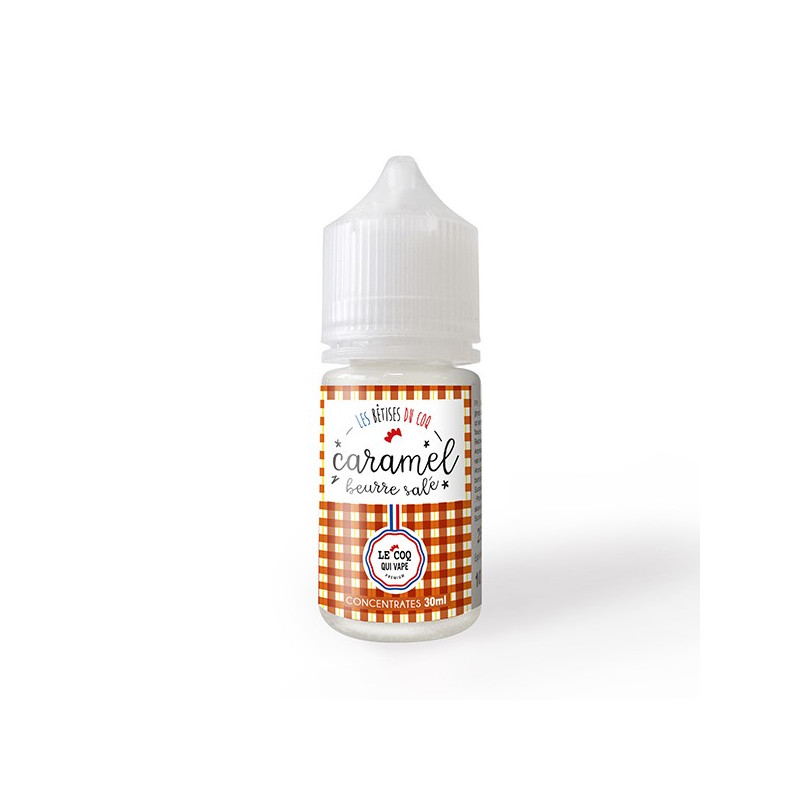 Concentré Caramel Beurre Salé 30ml Les Bêtises du Coq by Le Coq qui Vape (5 pièces)