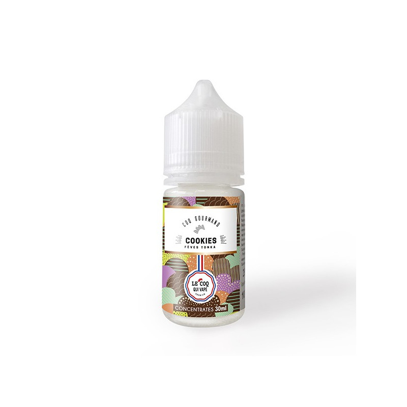 Concentré Cookies Fêves Tonka 30ml Le Coq qui Vape (5 pièces)