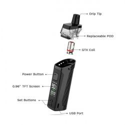 Kit Pod Target PM80 2000mAh Vaporesso Kit Pod Target PM80 2000mAh Vaporesso