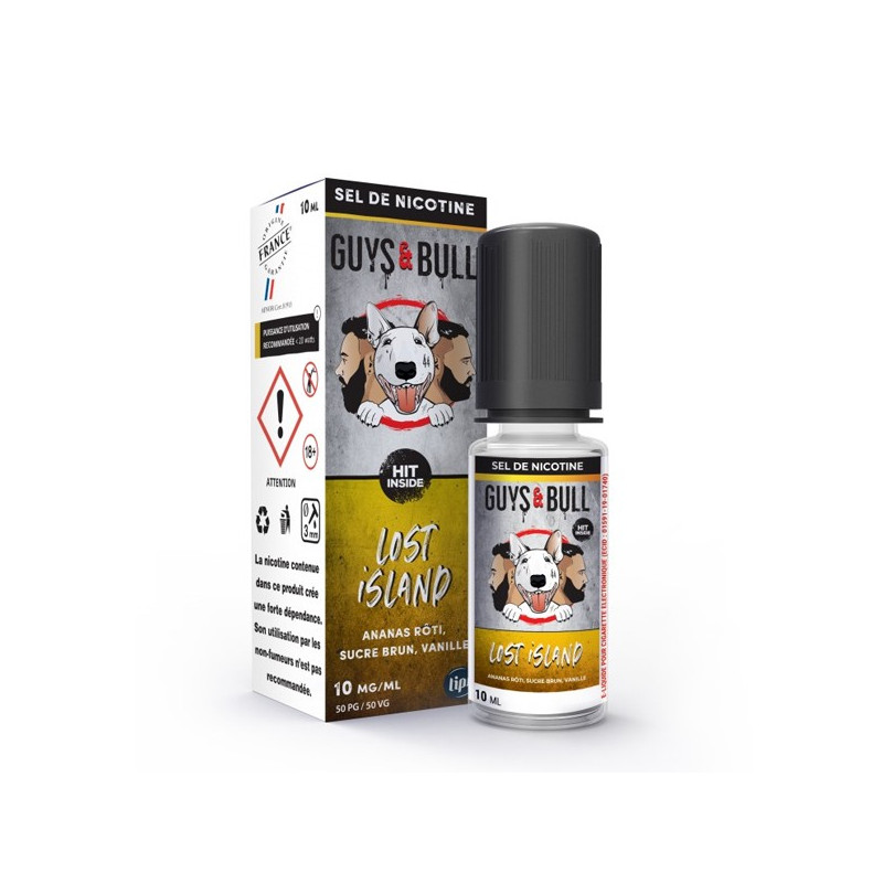 Lost Island 10ml Guys & Bull by Le French Liquide (sels de nicotine)