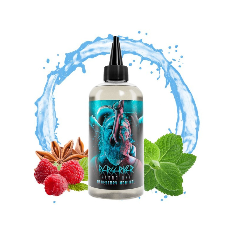 Blueberry Menthol 200ml Berserker by Joe's Juice (dropper inclus)