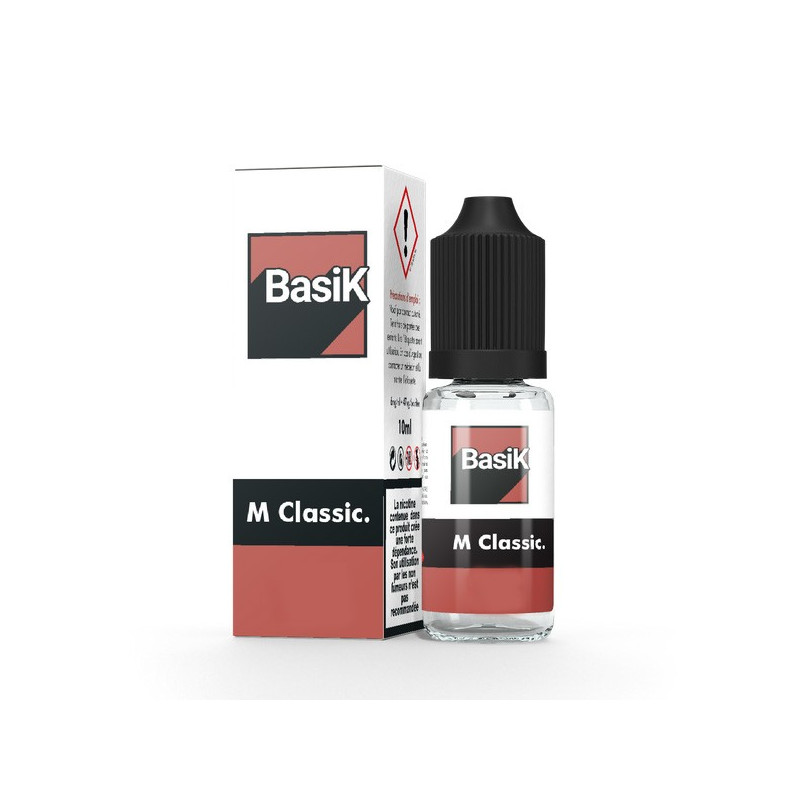 M Classic 10ml BasiK by Cloud Vapor (sels de nicotine)