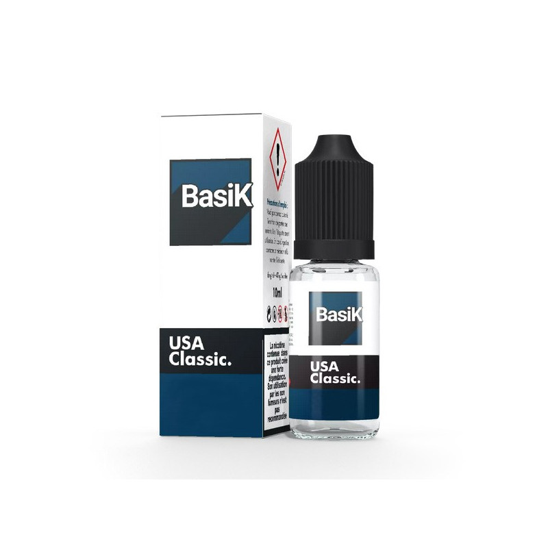 USA Classic 10ml BasiK by Cloud Vapor (sels de nicotine)