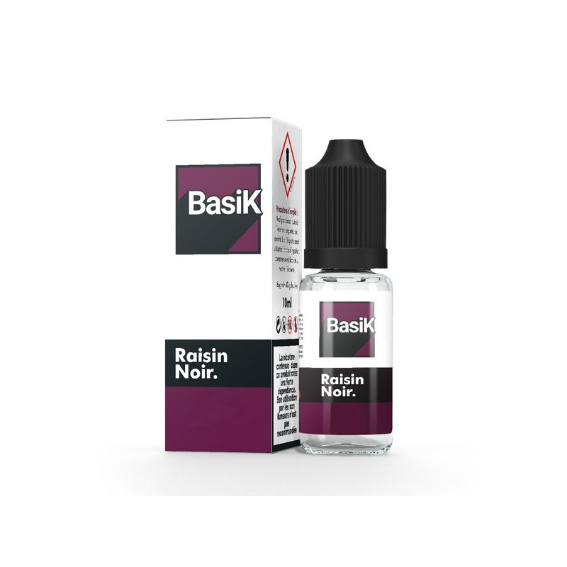 Raisin noir 10ml BasiK by Cloud Vapor (sels de nicotine)