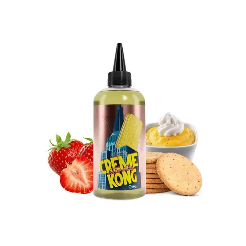 Creme Kong Strawberry 200ml Retro Joes by Joe's Juice (dropper inclus)