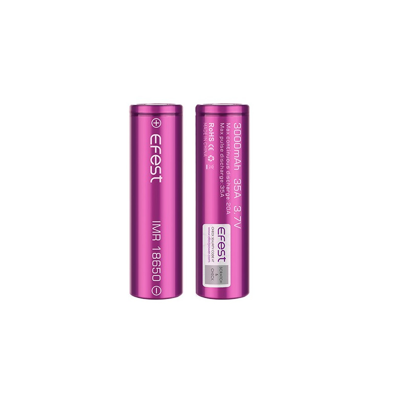 Accu efest 18650 3000mah 35A Flat Top