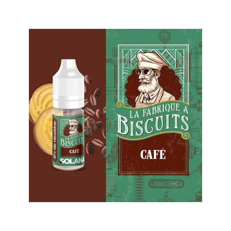 Café 10ml La Fabrique à Biscuits by Solana (10 pièces)