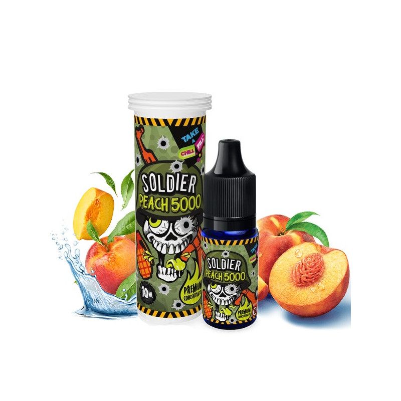 Concentré Soldier - Peach 5000 10ml Chill Pill