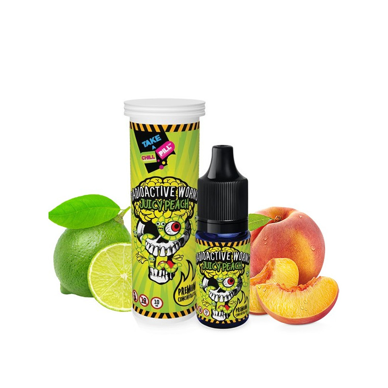 Concentré Radioactive Worms - Juicy Peach 10ml Chill Pill