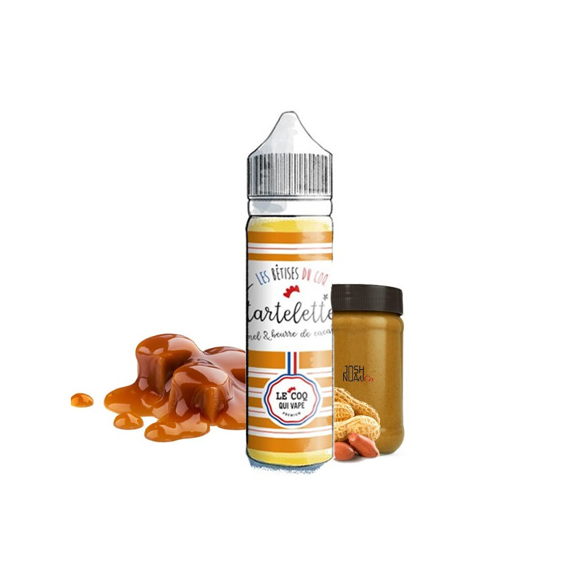 Tartelette Caramel Beurre de Cacahuète 50ml Les Bêtises du Coq by Le Coq qui Vape