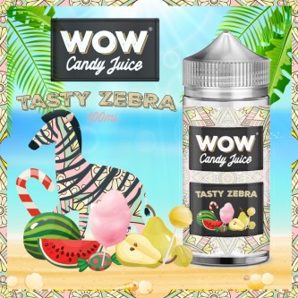 Tasty Zebra 100ml WOW Candy Juice - Made in Vape