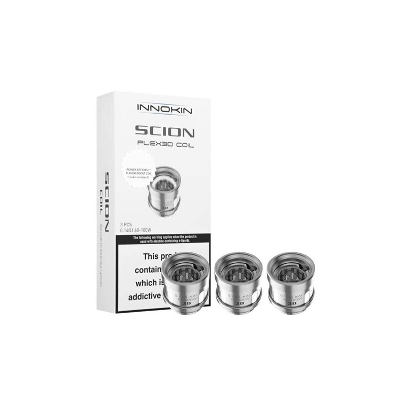 Résistances Plex3D pour Scion (0.14) Innokin (pack de 3) Résistances Plex3D pour Scion (0.14) Innokin (pack de 3)