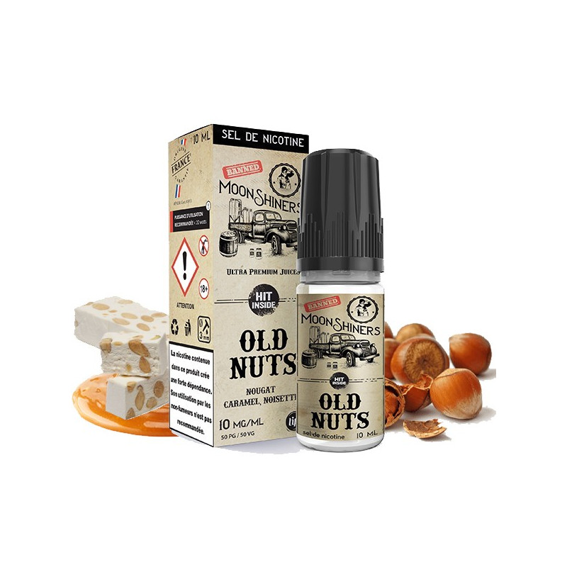 Moon Shiners : Old Nuts Salt 10ml Le French Liquide (6 pièces)