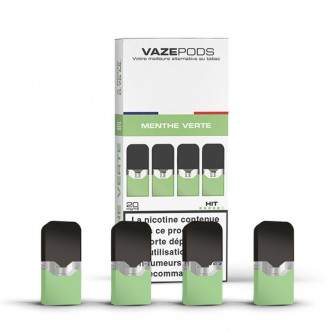 Pod Menthe Verte pour batterie Vaze (pack de 4)