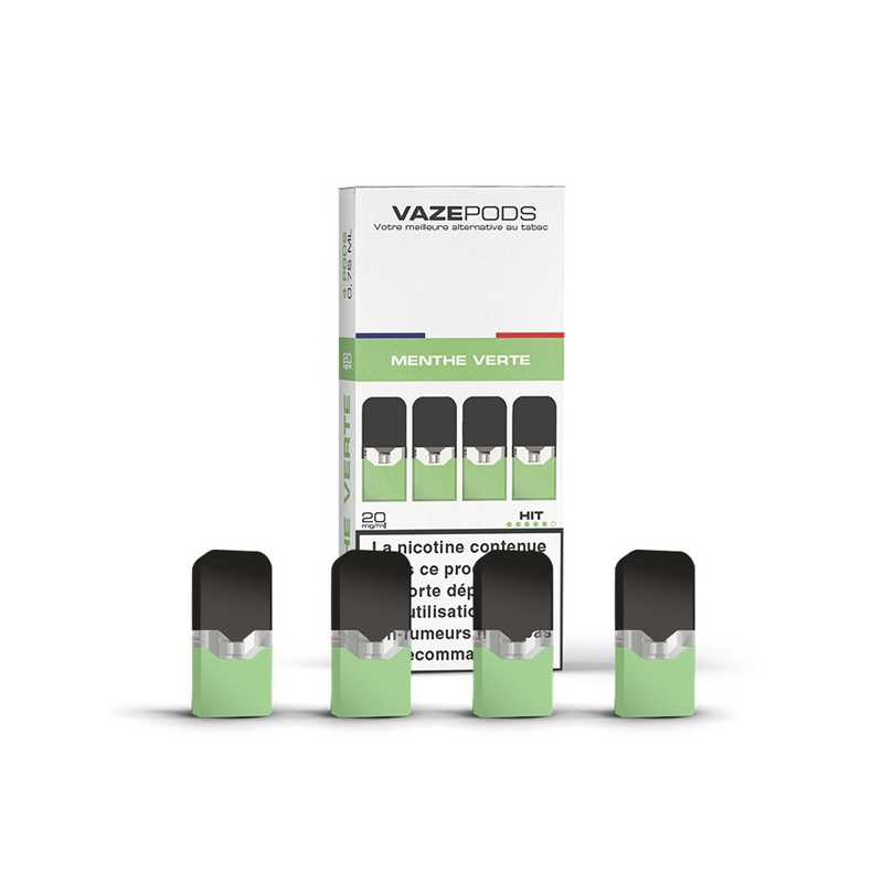 Pod Menthe Verte pour batterie Vaze (pack de 4)