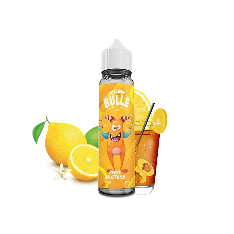 Pêche au Citron 50ml Monsieur Bulle by Liquideo