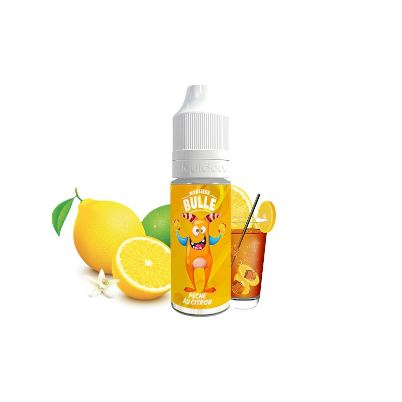 Pêche au Citron 10ml Monsieur Bulle by Liquideo (15 pièces)