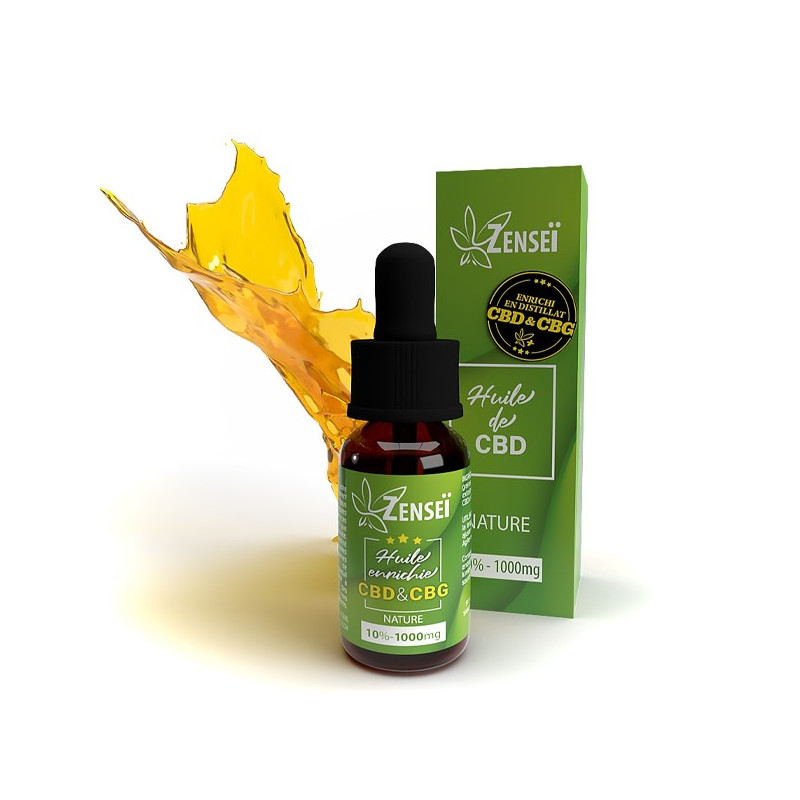 Huile de CBD CBG 10ml Zenseï