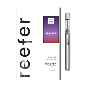 Kit Reefer Vape Pen CBD avec Sunset Marie Jeanne