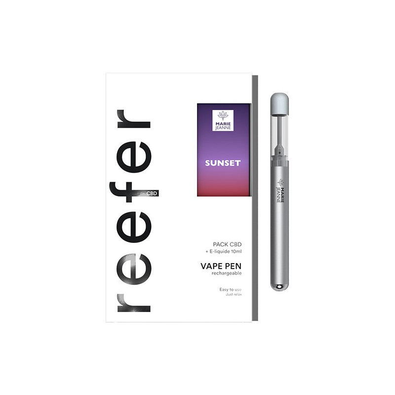 Kit Reefer Vape Pen CBD avec Sunset Marie Jeanne