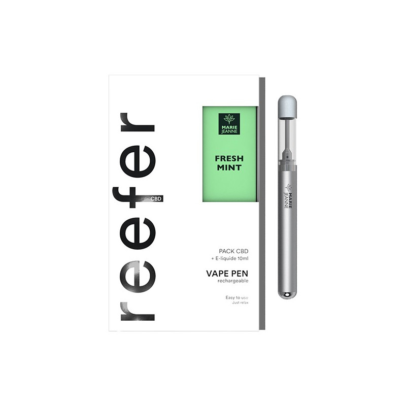 Kit Reefer Vape Pen CBD avec Fresh Mint Marie Jeanne