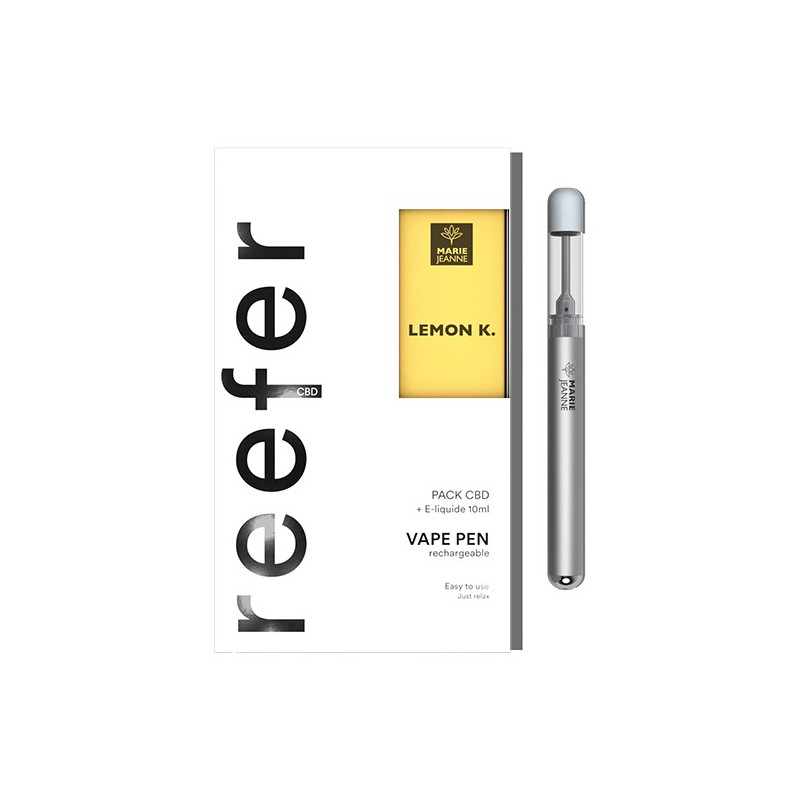 Kit Reefer Vape Pen CBD avec Lemon Kush Marie Jeanne