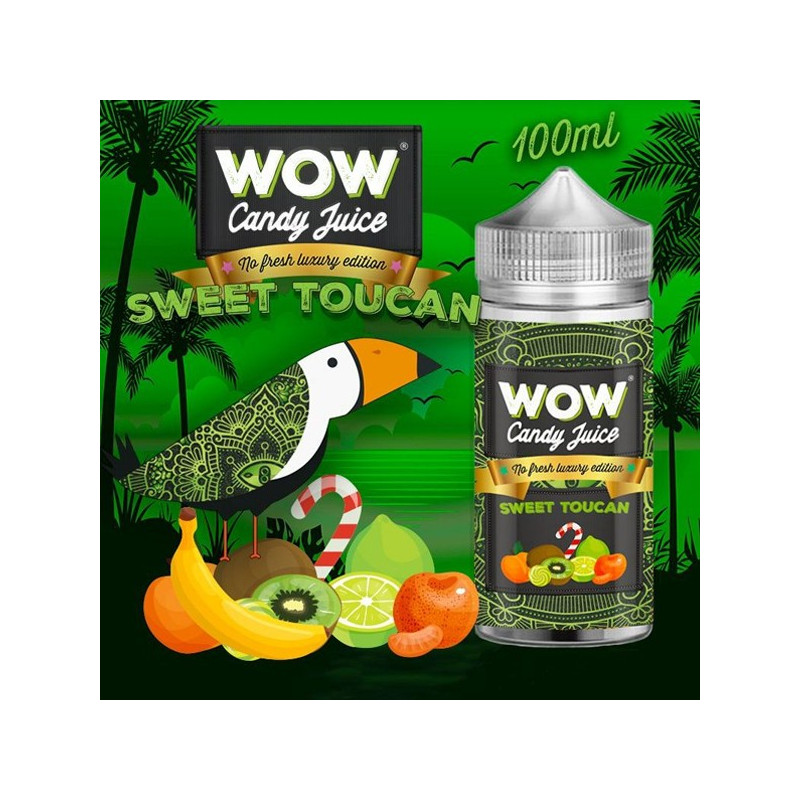 Sweet Toucan No Fresh 100ml WOW Candy Juice by Made in Vape