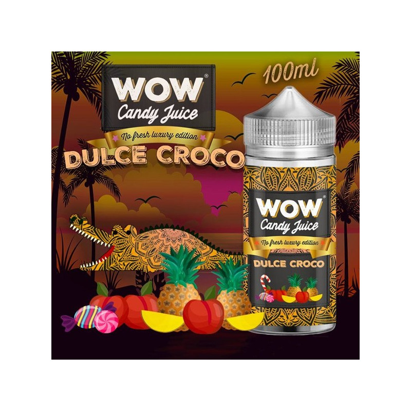 Dulce Croco No Fresh 100ml WOW Candy Juice by Made in Vape