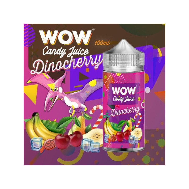 Dinocherry 100ml WOW Candy Juice by Made in Vape