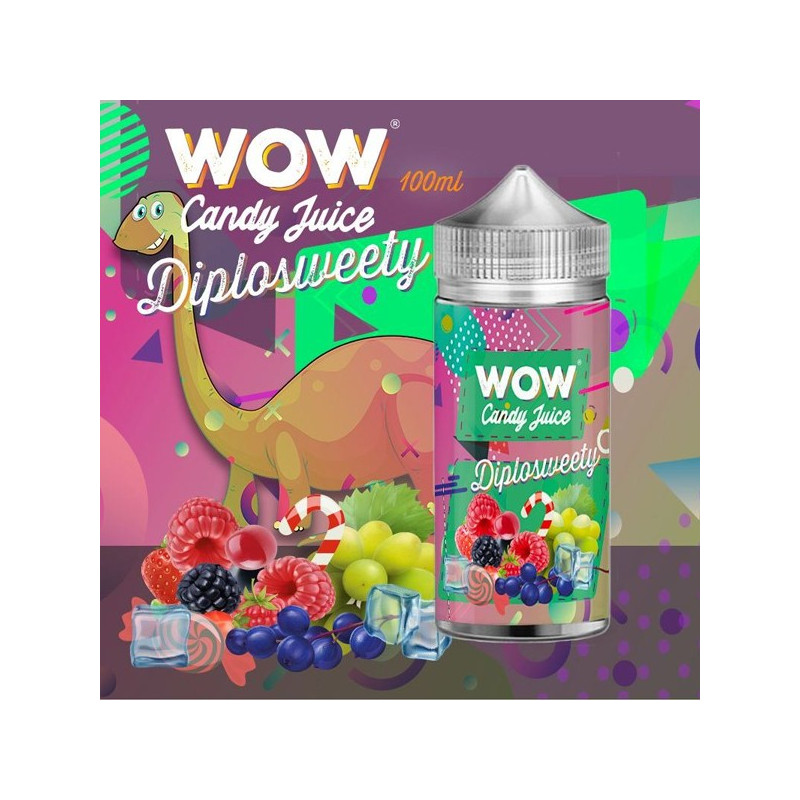 Diplosweety 100ml WOW Candy Juice by Made in Vape