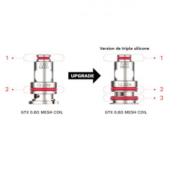 Résistances GTX (0.2/0.3) pour Target PM80 Vaporesso (pack de 5) Résistances GTX (0.2/0.3) pour Target PM80 Vaporesso (pack de 5)