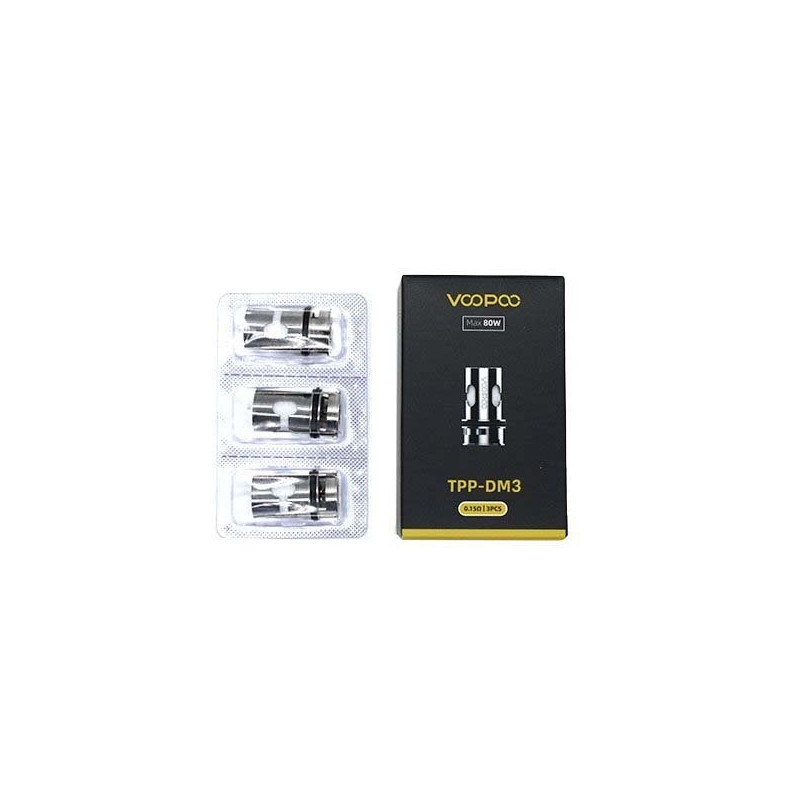 Résistances TPP DM3 (0.15ohm) Voopoo (pack de 3) Résistances TPP DM3 (0.15ohm) Voopoo (pack de 3)