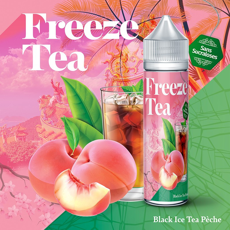 Black Ice Tea Pêche 50ml Freeze Tea by Made In Vape