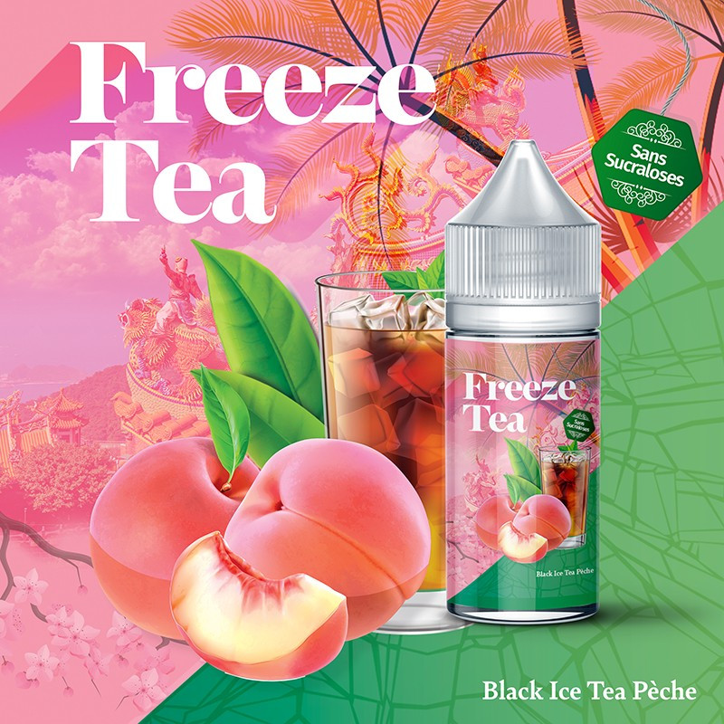 Black Ice Tea Pêche 30ml Freeze Tea by Made In Vape (5 pièces)