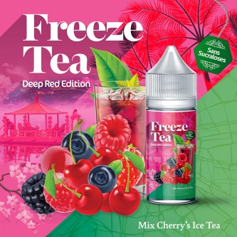 Concentré Mix Cherry's Ice Tea 30ml Freeze Tea - Made In Vape (5 pièces)