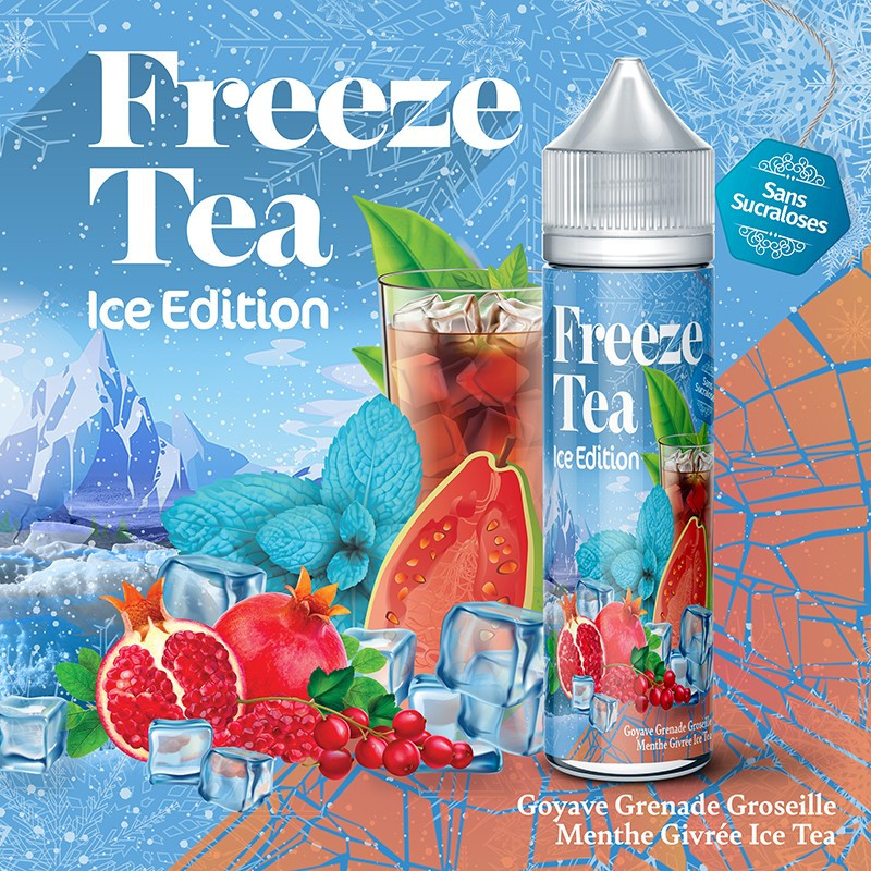 Goyave Grenade Groseille Menthe Givrée Ice Tea 50ml Freeze Tea Ice by Made in Vape
