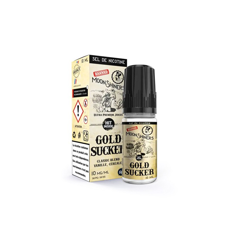 Moon Shiners : Gold Sucker Salt 10ml Le French Liquide (6 pièces)