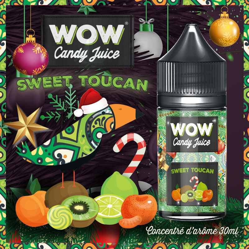 Concentré Sweet Toucan 30ml WOW Candy Juice by Made in Vape (5 pièces)