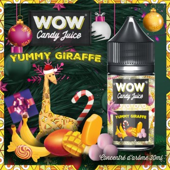 Concentré Yummy Giraffe 30ml WOW Candy Juice - Made in Vape (5 pièces)