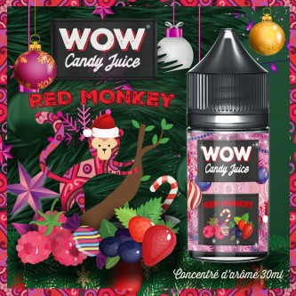 Concentré Red Monkey 30ml WOW Candy Juice - Made in Vape (5 pièces)